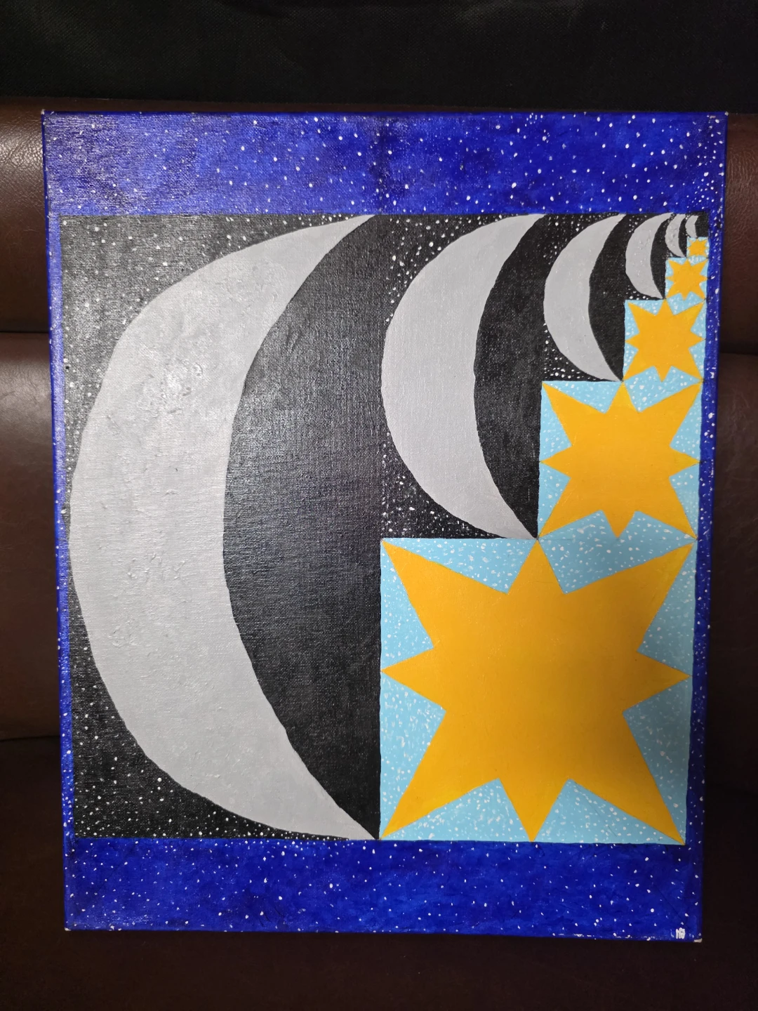 Original Abstract Art Painting 'Day + Night'