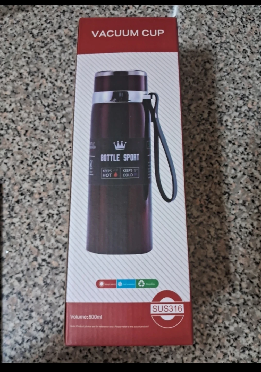 BOTTLE SPORT Vacuum Cup 800ml