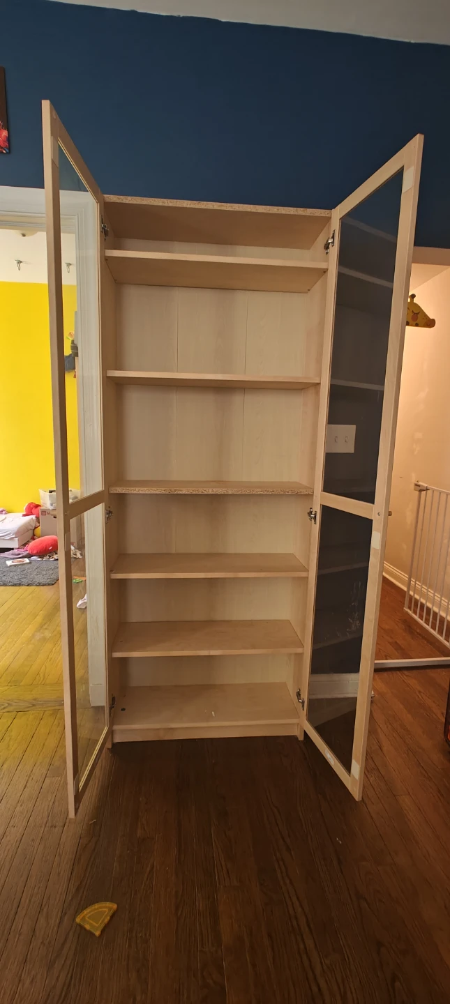 IKEA Billy Oxberg Glass Door Bookcase - photo 2