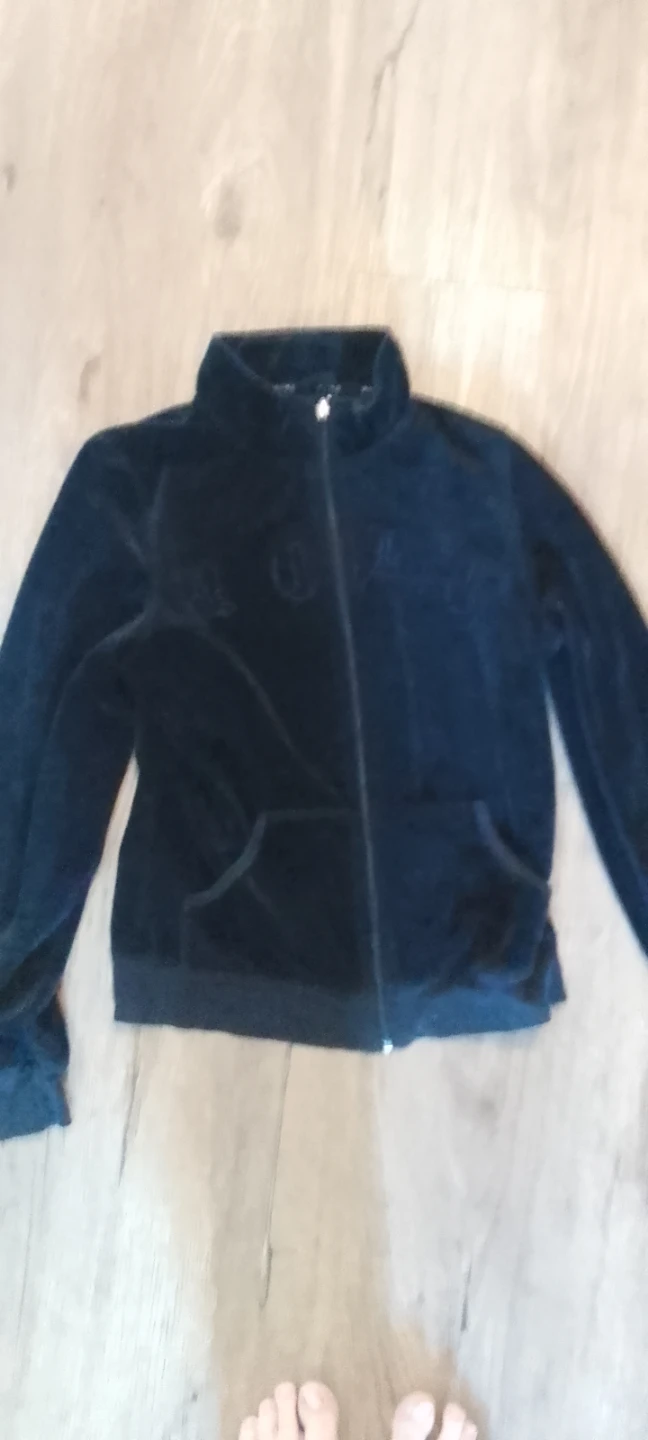 BCBG Max Azria Black Velour Tracksuit Set - photo 4