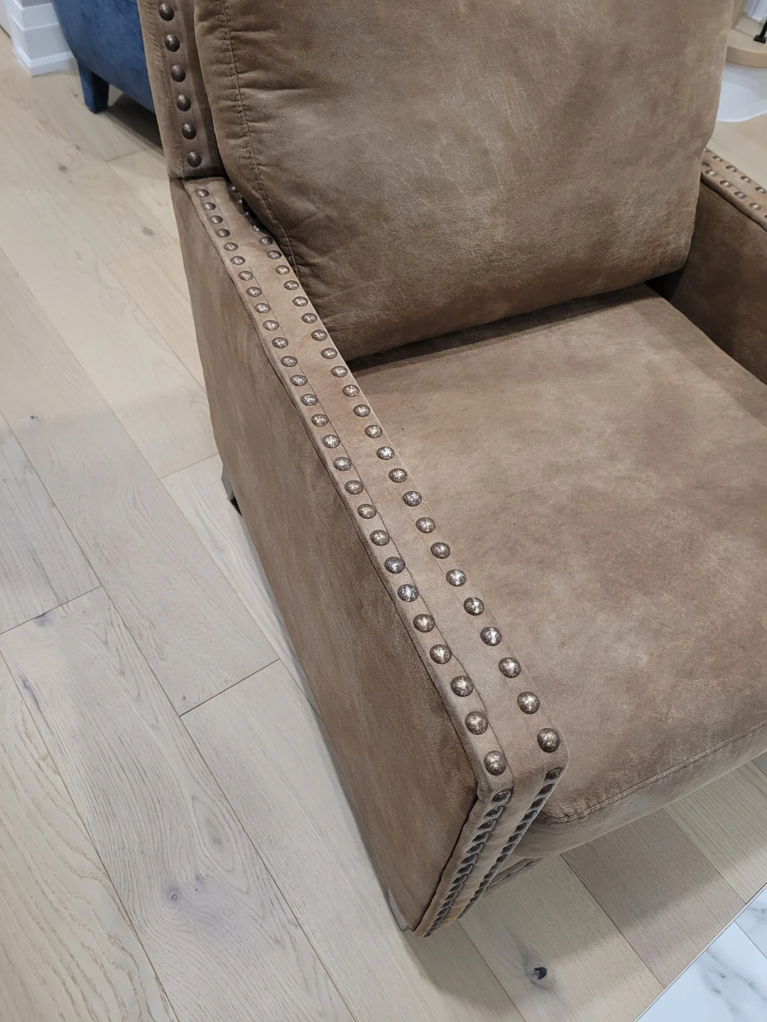 Brown Accent Chair with Stud Detailing - photo 2