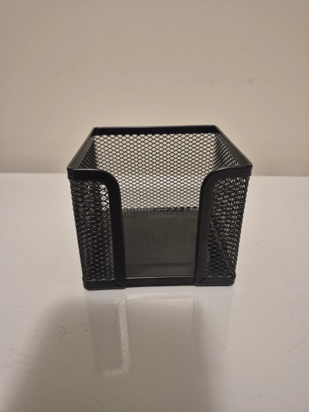 Black Mesh Desk Organizer for Sticky Notes