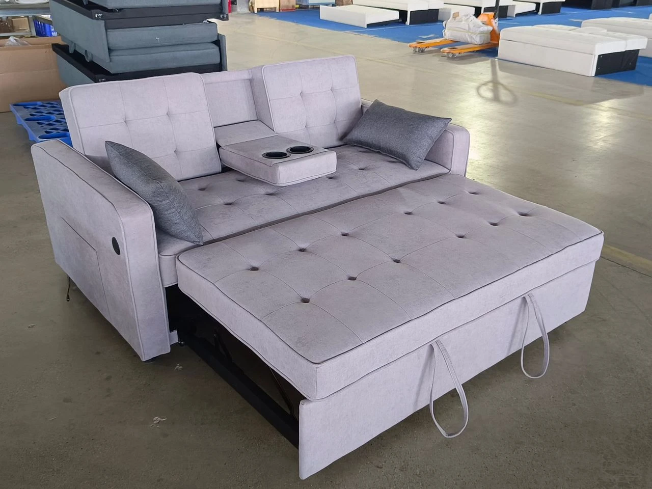 Sofa Bed with Cup Holders Brand New on Sale - photo 2