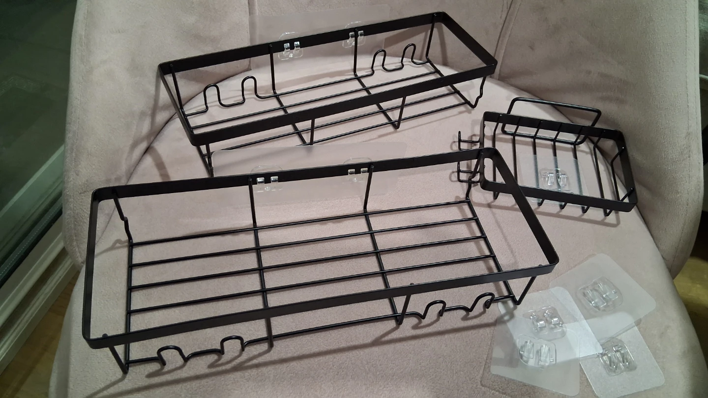 Shower Shelf Bathroom Caddy Rack Organizer Kitchen Storage - photo 2