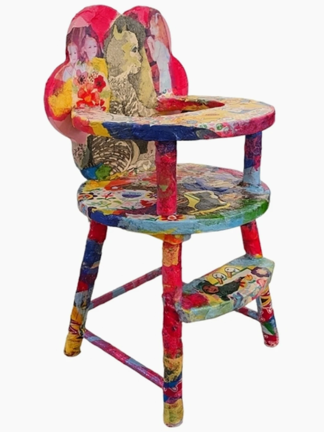 FREE Handcrafted wood doll highchair.
