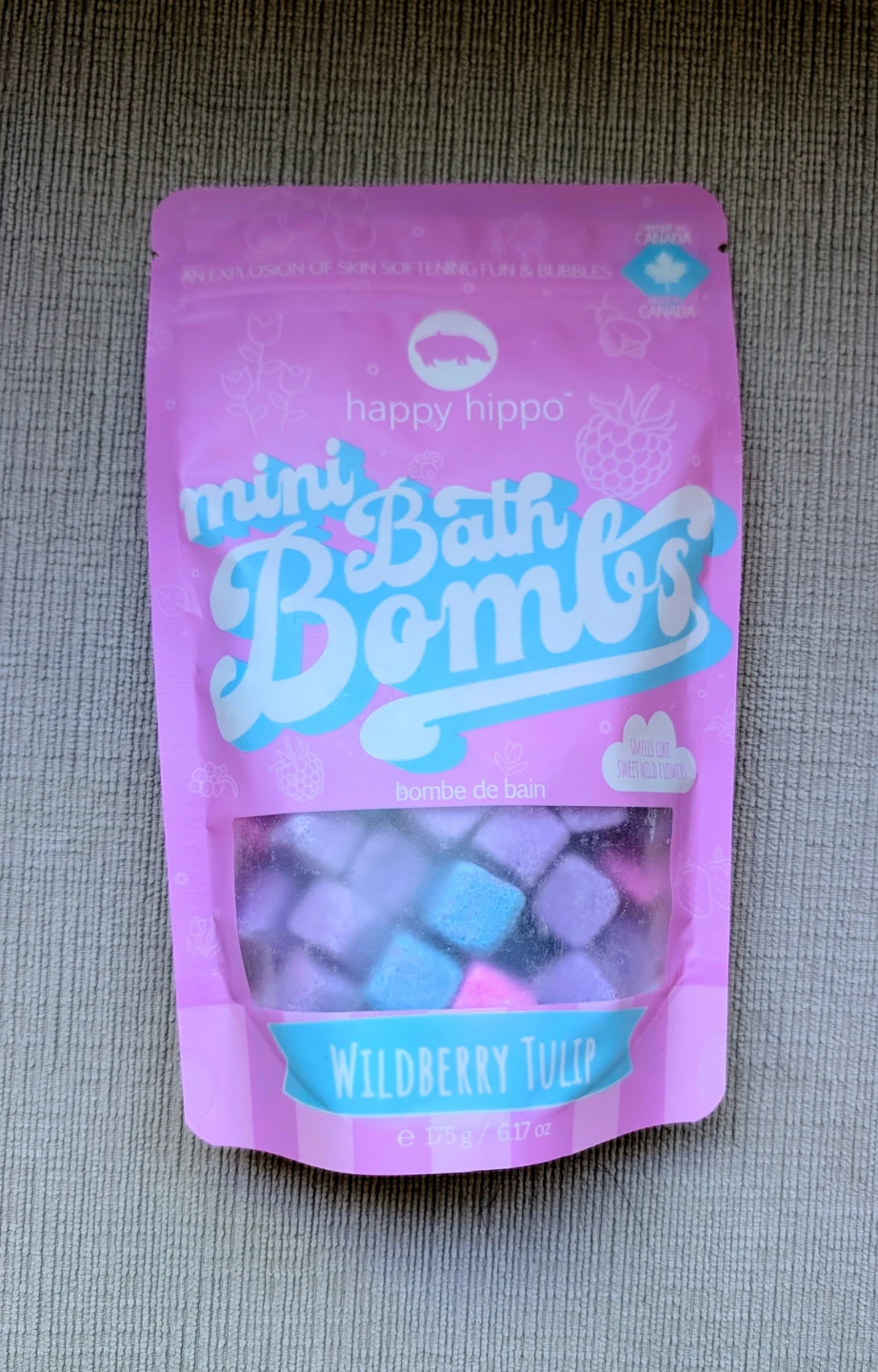 Brand New Happy Hippo Mini Bath Bombs - Wildberry Tulip