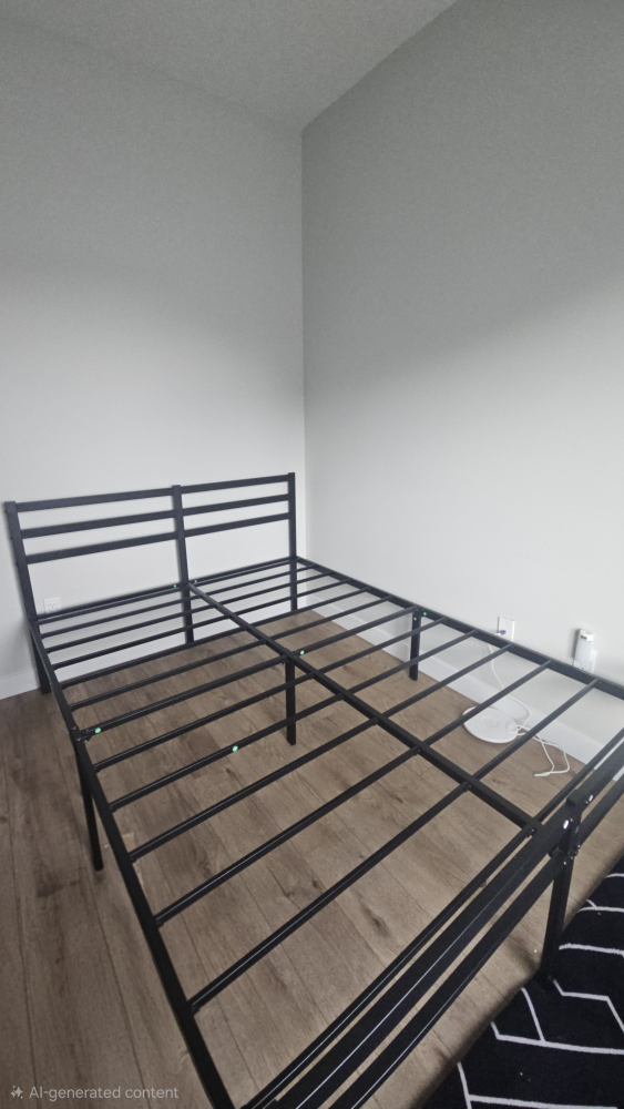 Black Metal Queen Bed Frame