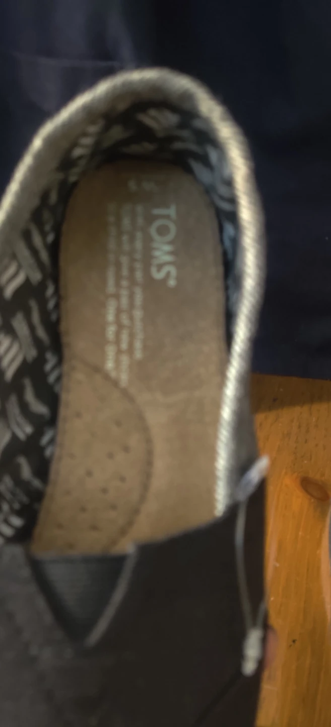 TOMS Black Canvas Flats size 5 - photo 5
