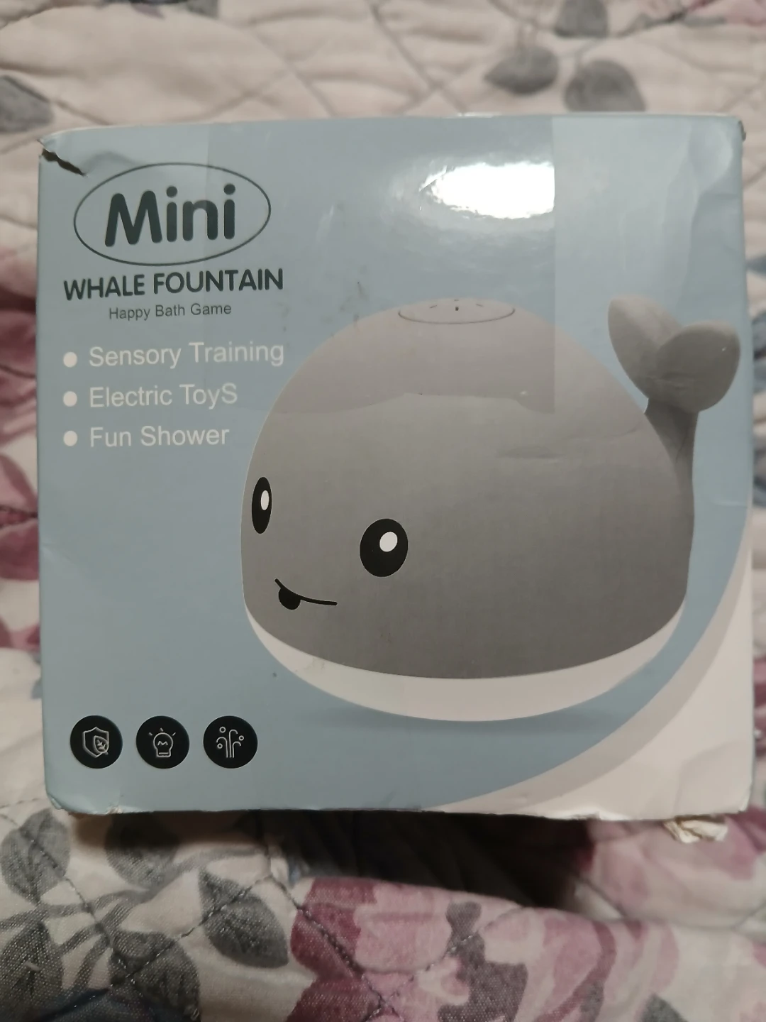 Mini Whale Fountain Happy Bath Game Toy