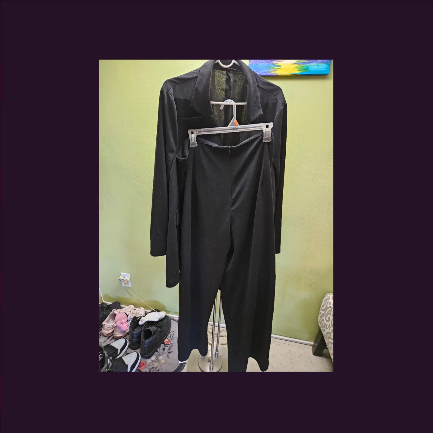 Black Blazer and Pants Set