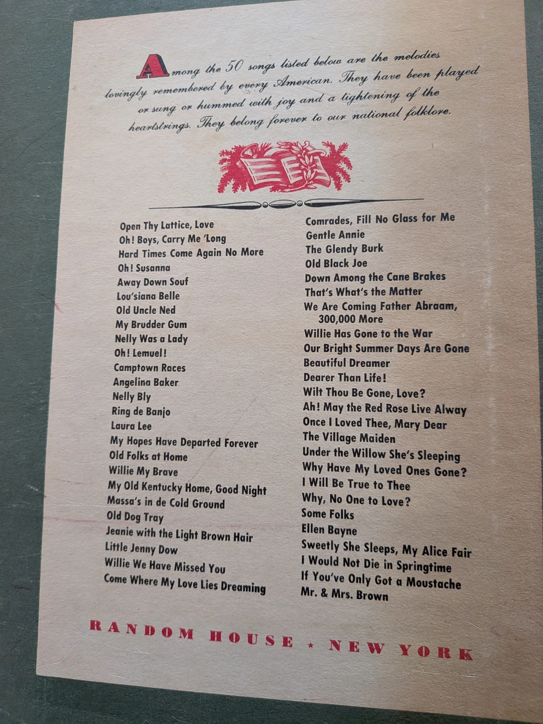 A Treasury of Stephen Foster Book, 1946 - photo 4