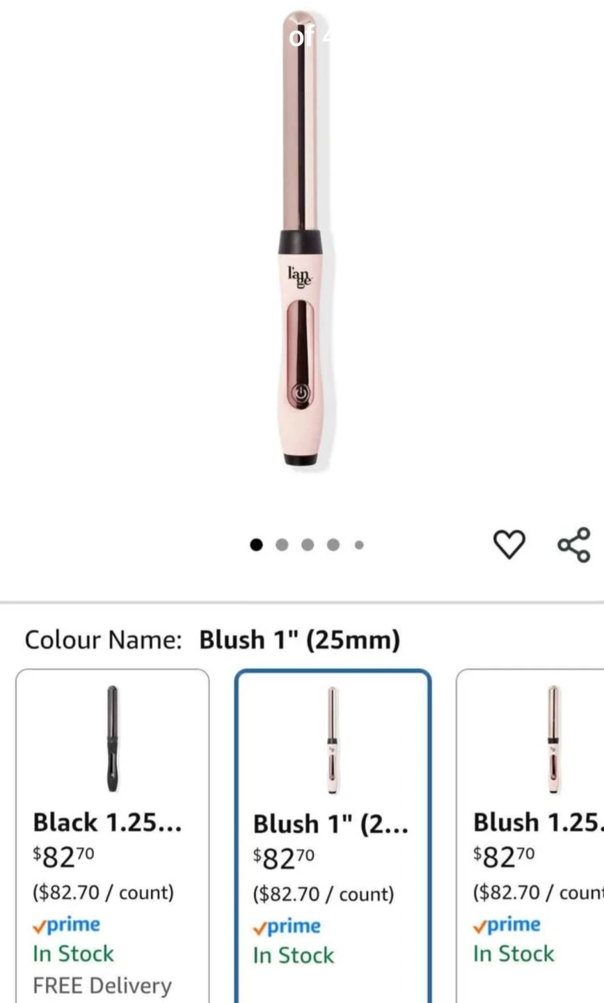 L'ange Blush 1" Curling Wand