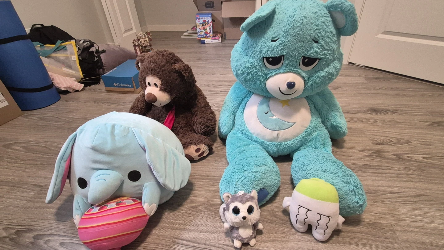 Large Teal Care Bear Plush Toy 5pcs