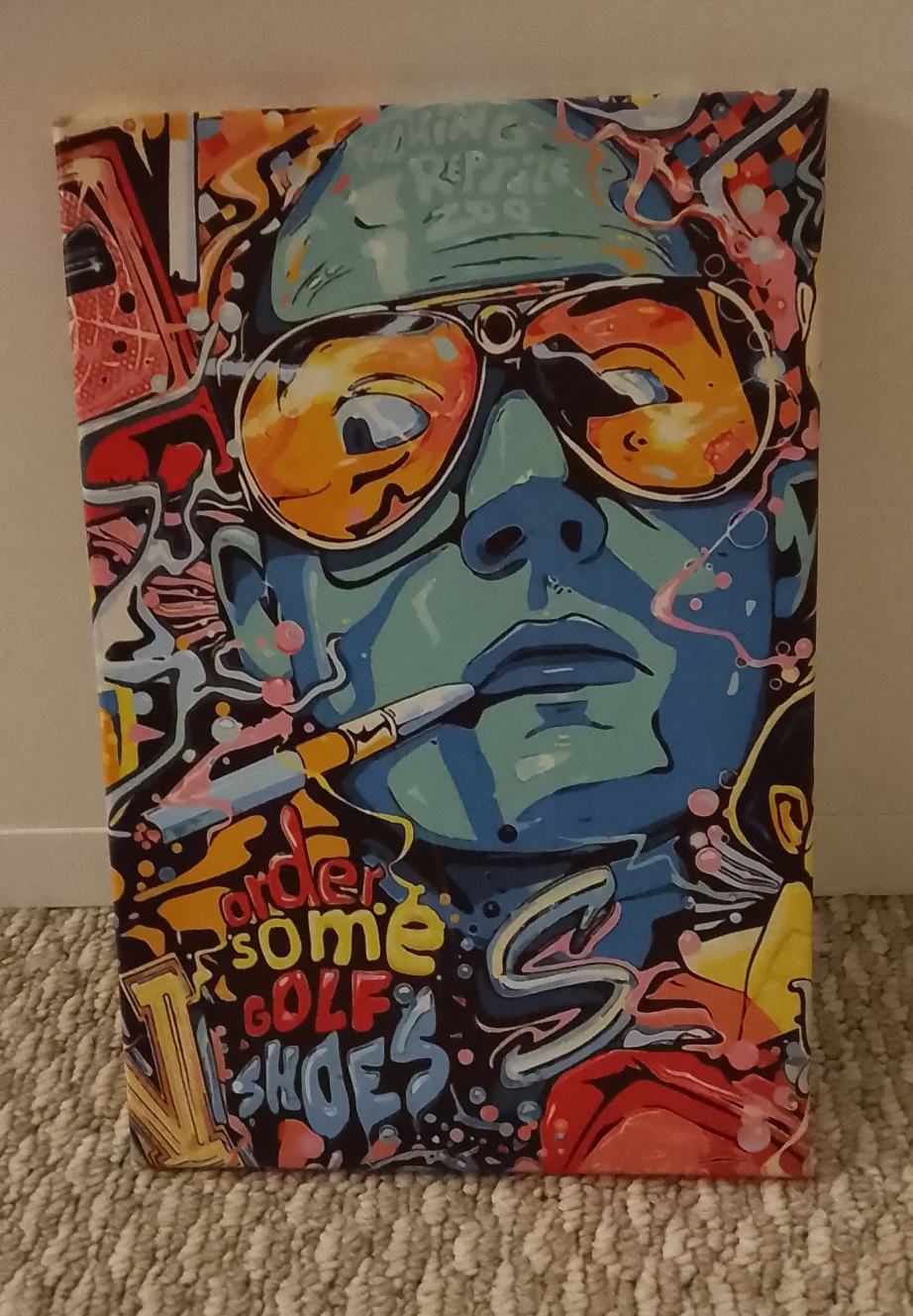 Canvas Wall Art - Graffiti Style Portrait