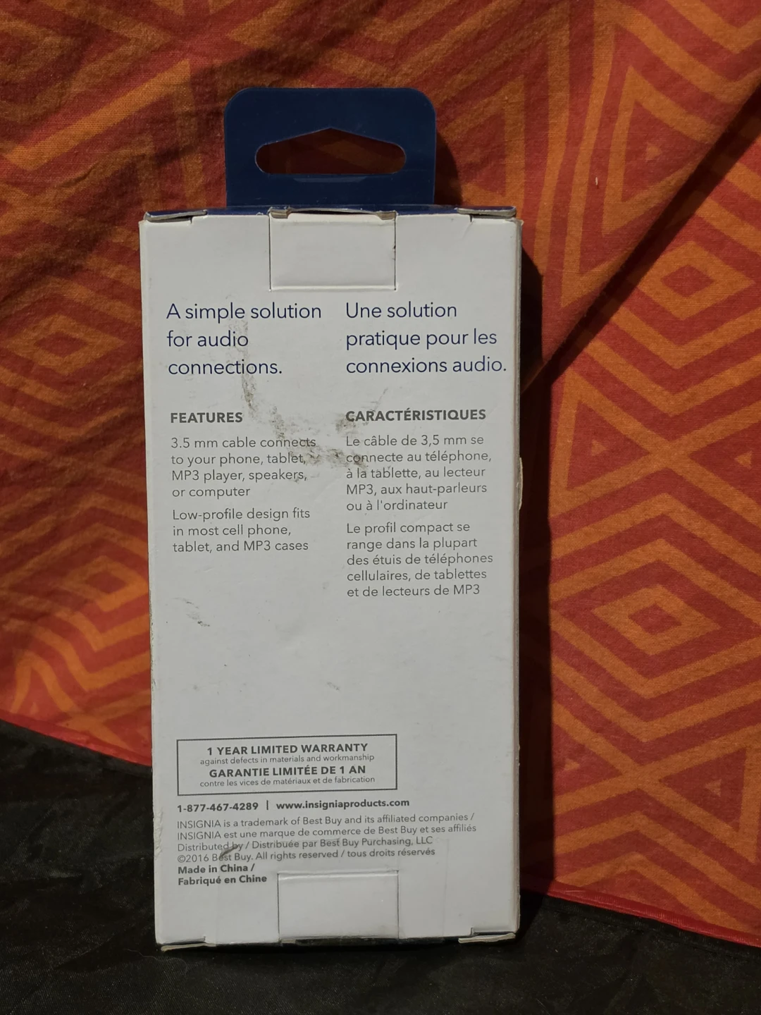 Insignia 3.5 mm Audio Cable - 3 ft - photo 2