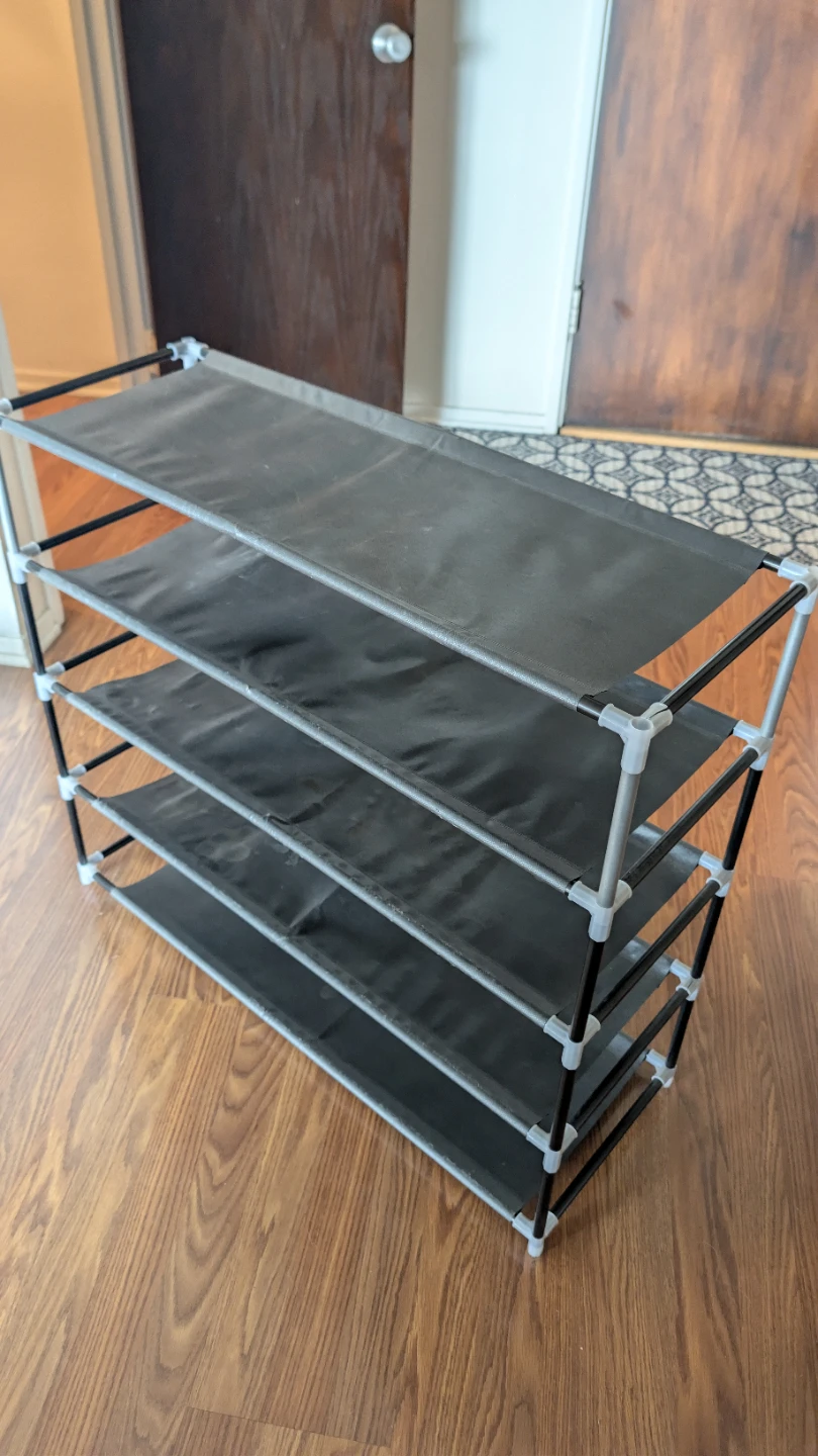 5-Tier Black Fabric Shoe Rack - I have 2 of them
