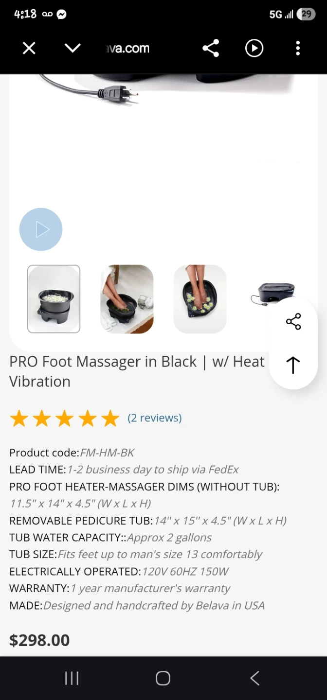 Pedicure Foot Spa by Continuum Footspas - photo 5