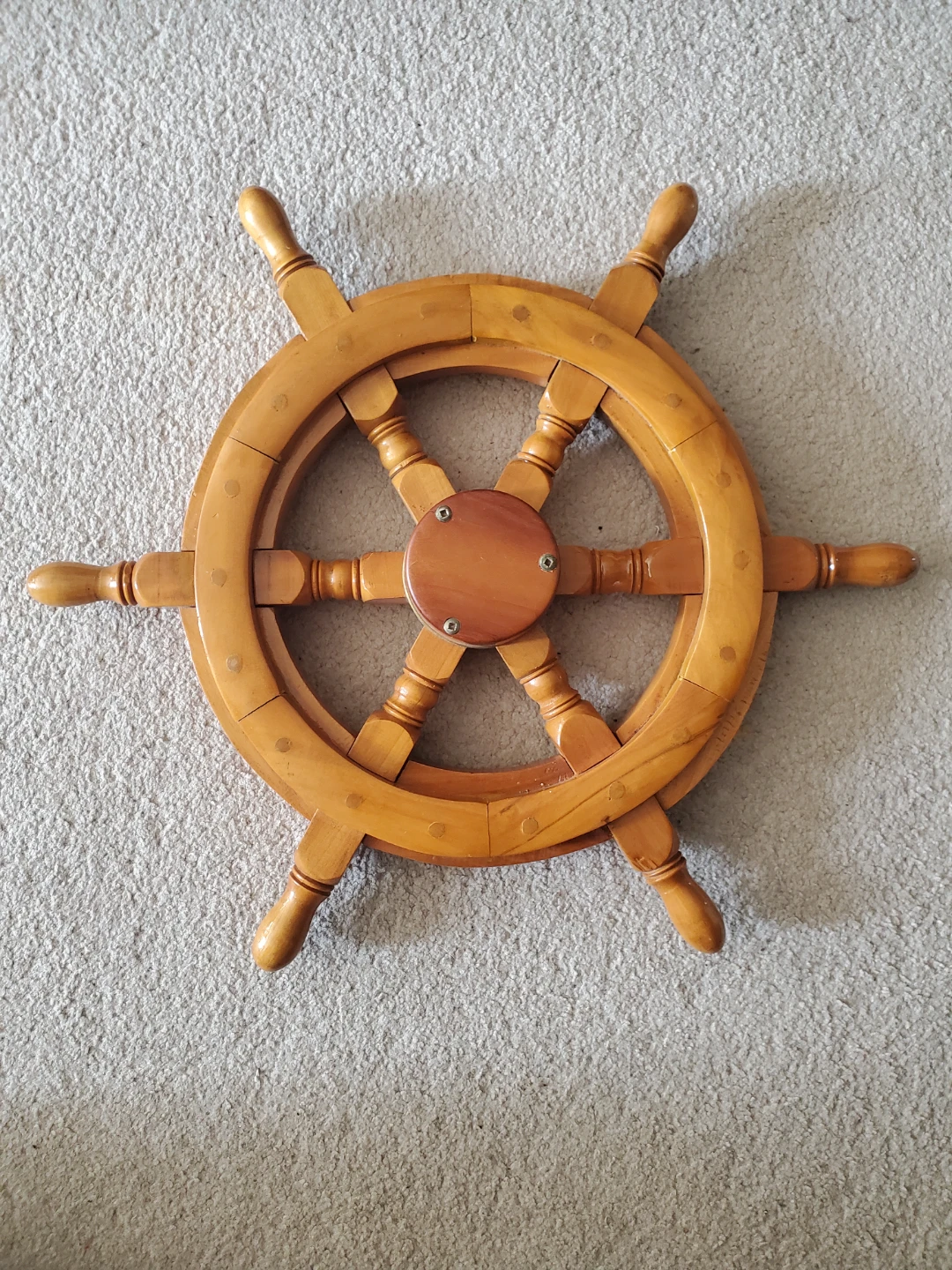 Wooden Ship's Wheel Decor
