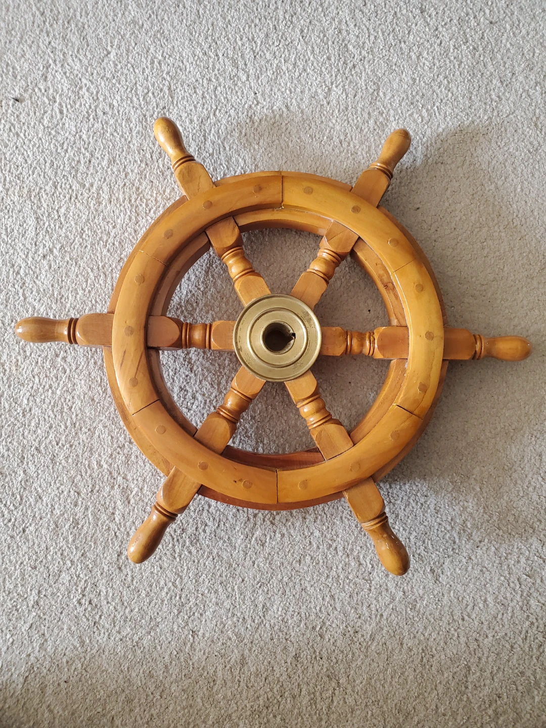 Wooden Ship's Wheel Decor - photo 2