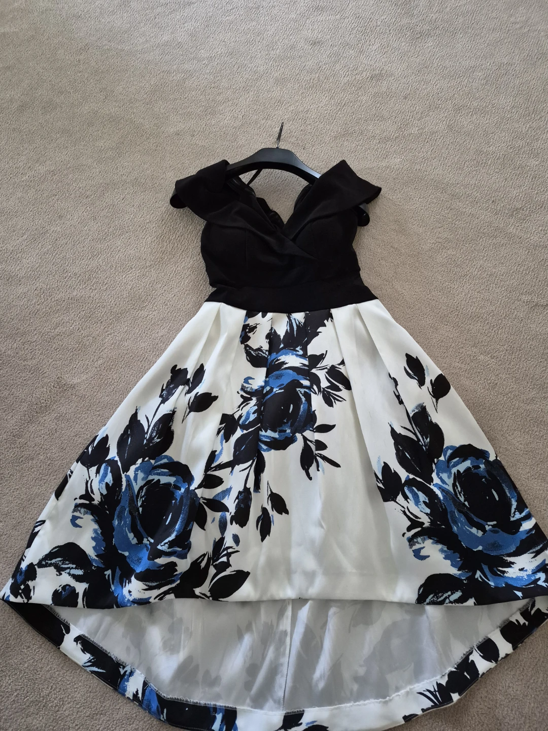 Black and White Floral Dress - photo 3