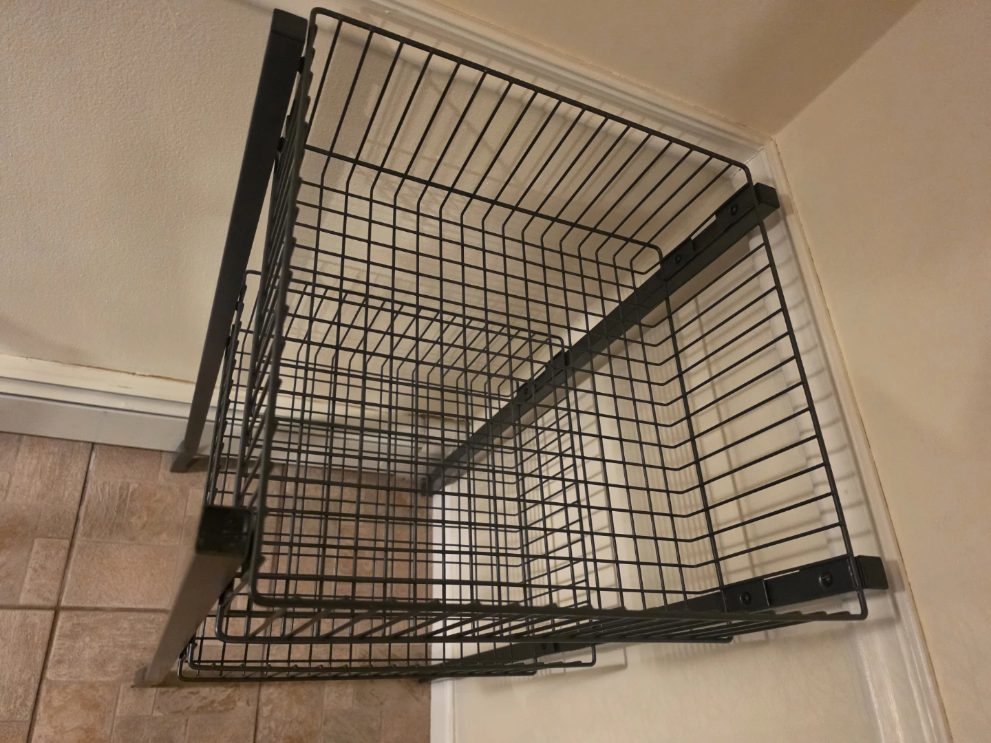 2-Tier Metal Wire Basket Stand - photo 4