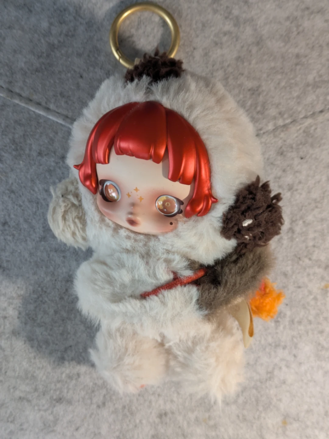 SKULLPANDA Winter Symphony Series Plush Keychain - Ode to Cocoa