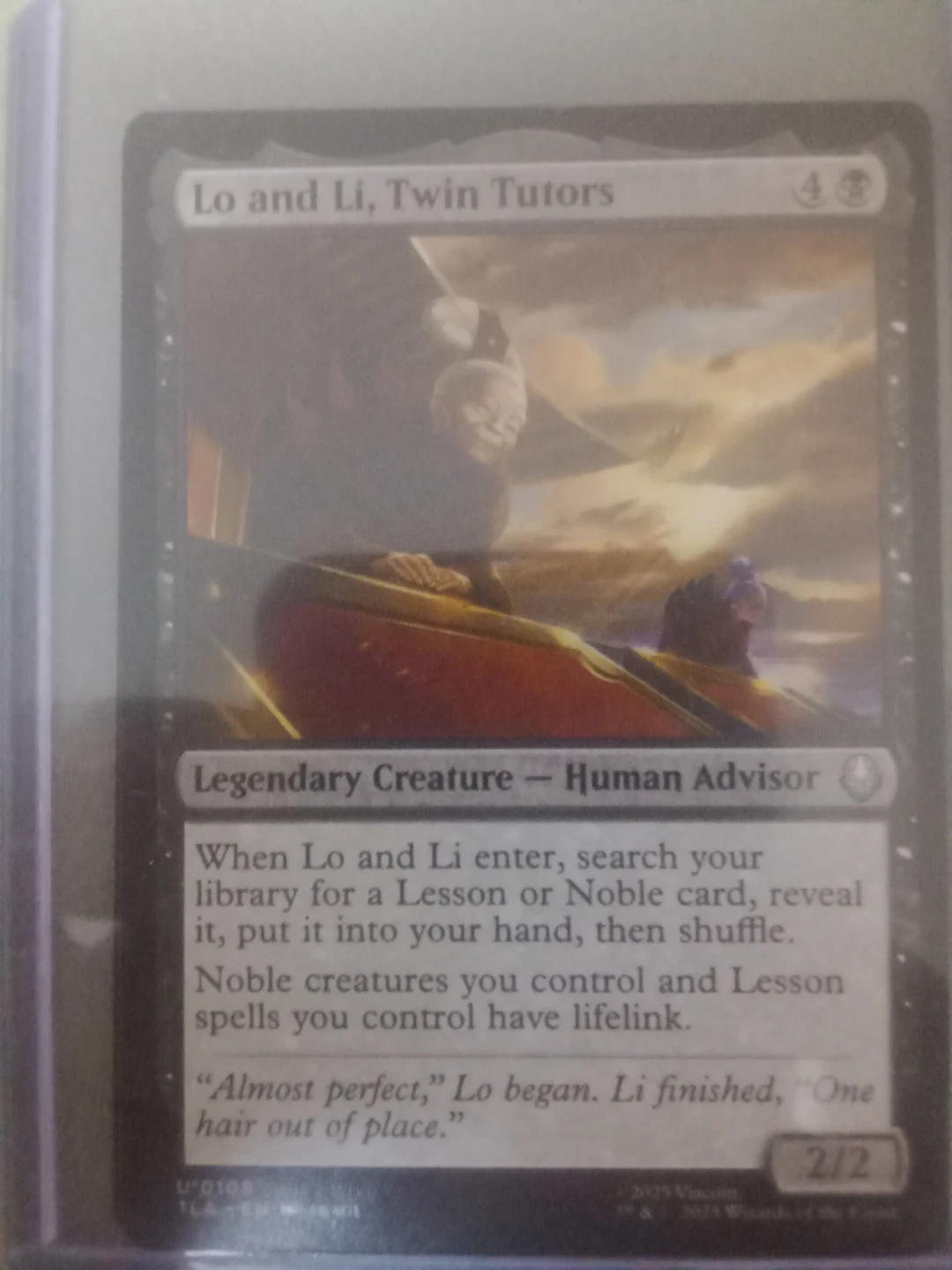 Magic The Gathering Lo and Li, Twin Tutors Card