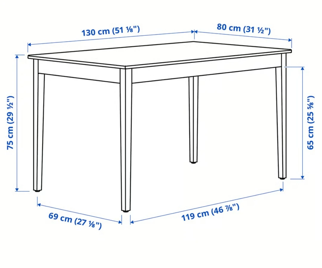 IKEA NÄSINGE / NORDVIKEN Dining Table and 4 Chairs White - photo 4