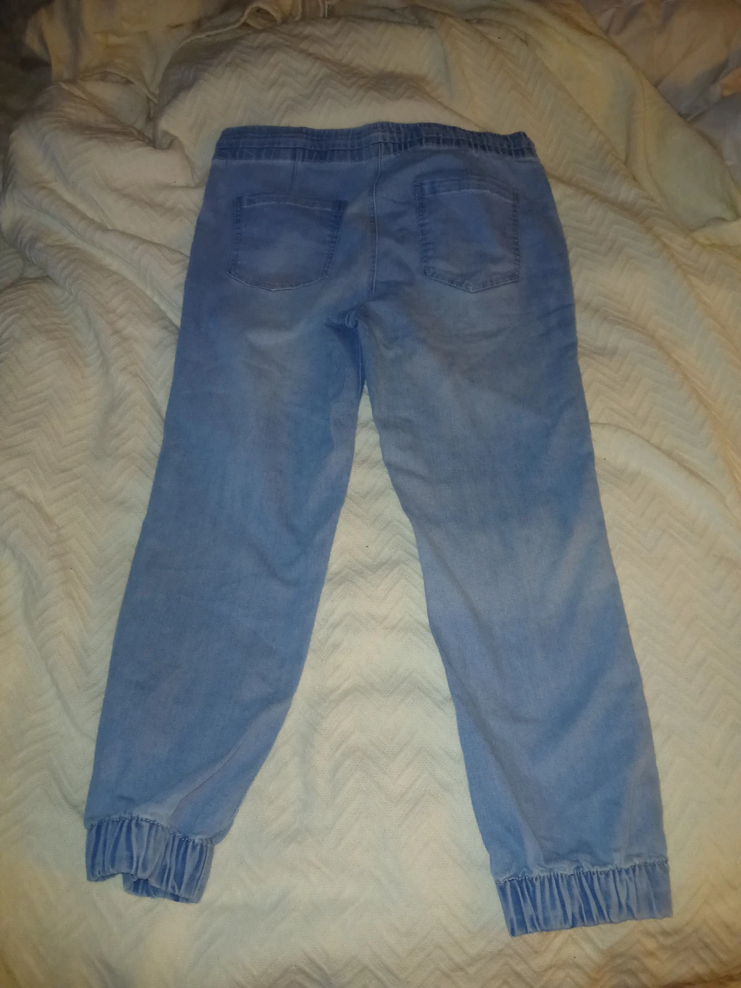 Women's Light Wash Denim Jogger Jeans - photo 2