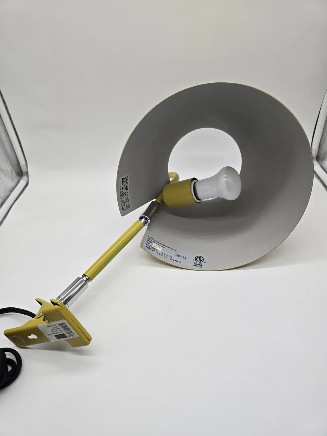 Yellow Clamp Lamp - photo 4