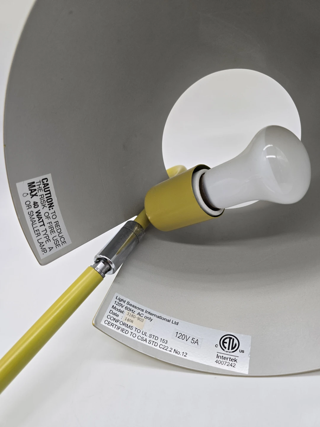 Yellow Clamp Lamp - photo 5