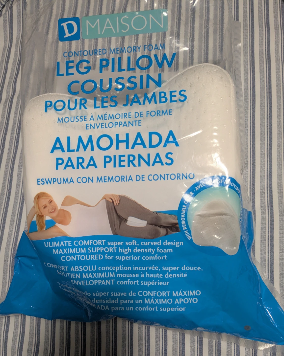 CONTOURED MEMORY FOAM KNEE/ LEG PILLOW