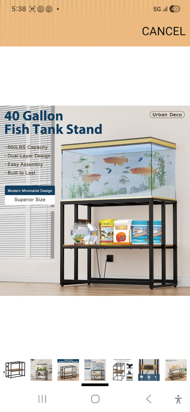 Urban Deco 40 Gallon Fish Tank Stand - photo 2