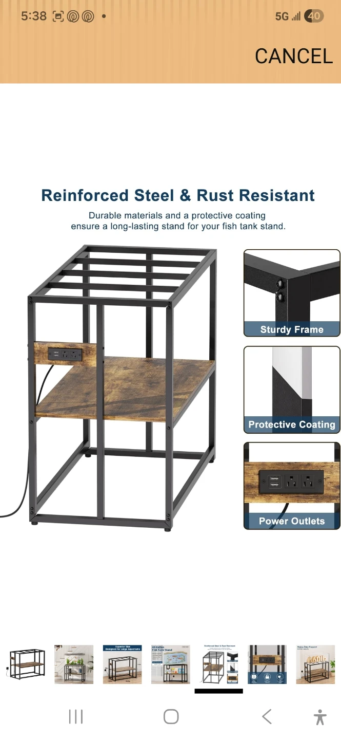 Urban Deco 40 Gallon Fish Tank Stand - photo 3