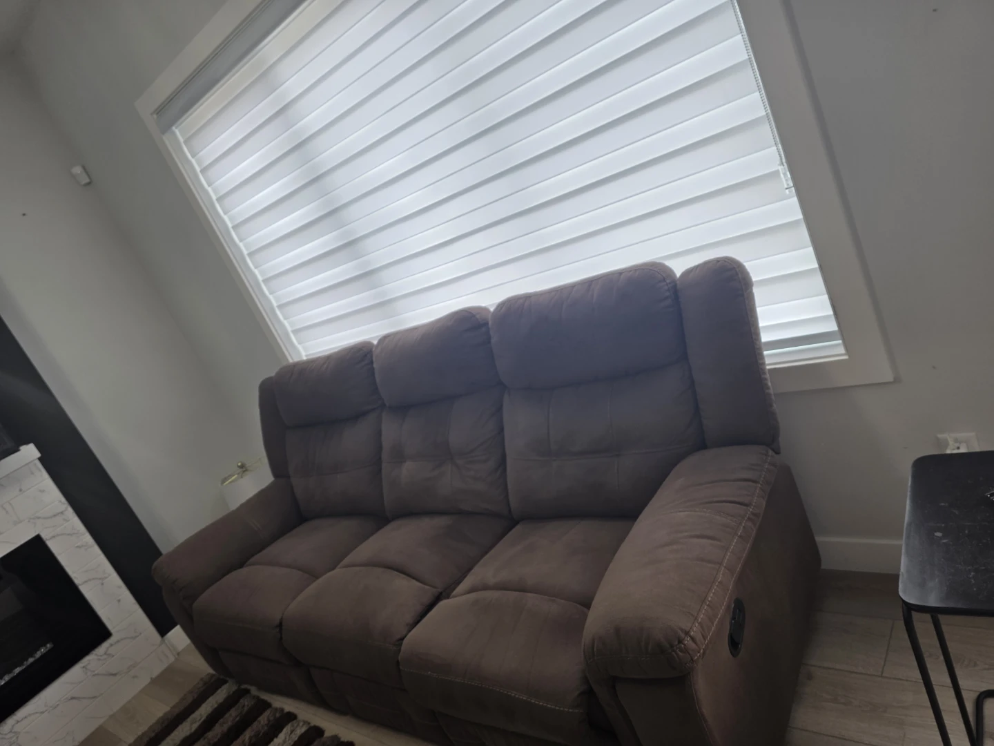Brown 3-Seater Reclining Sofa