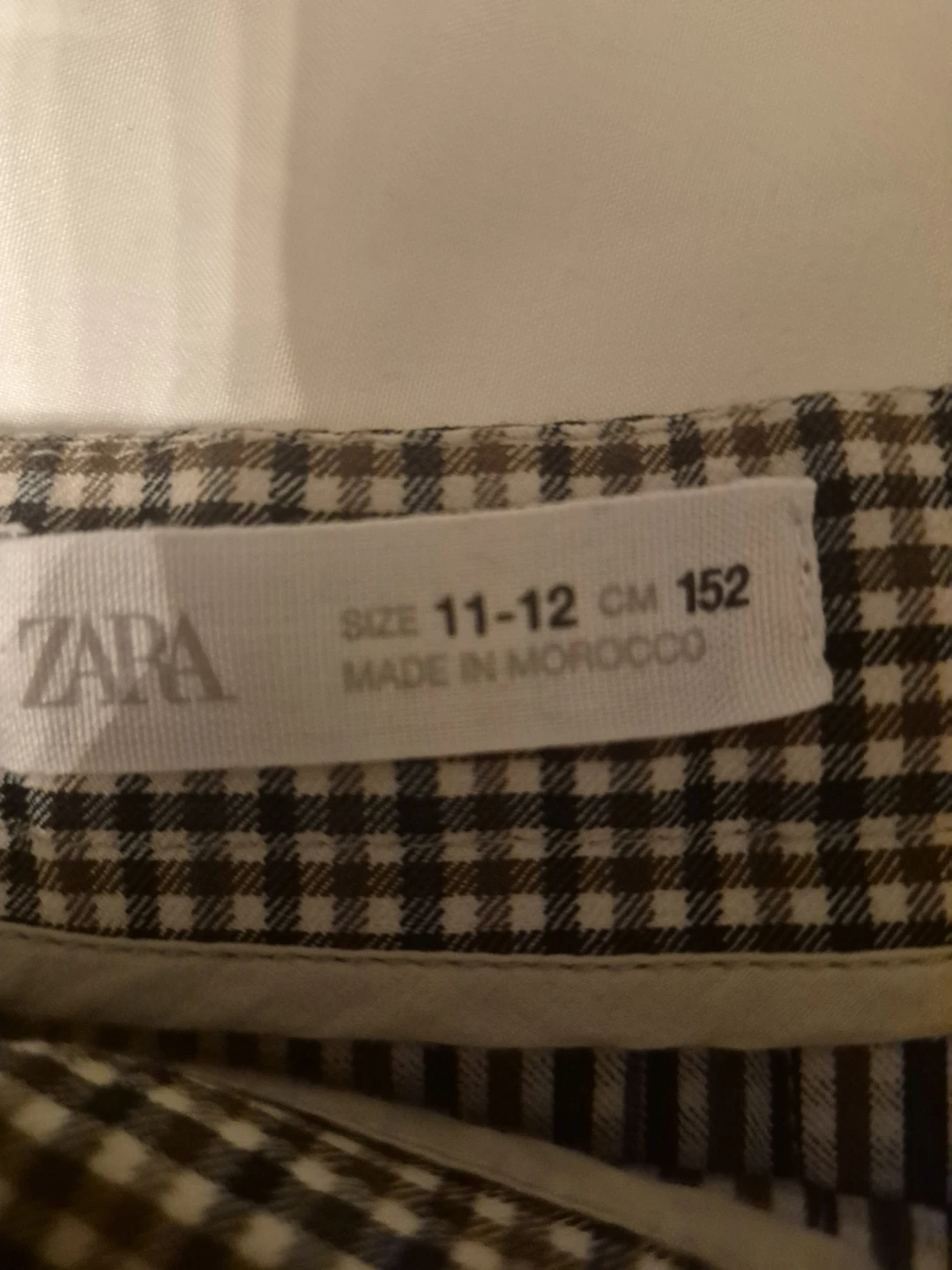 Zara kids, Plaid Pleated Skirt Size 11-12 yrs, worn once - photo 2