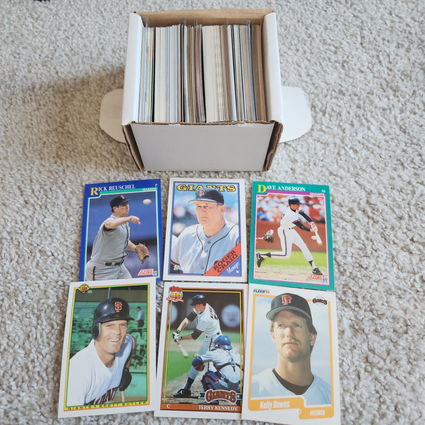 San Francisco Giants, 100 Baseball Cards Team lot - photo 4