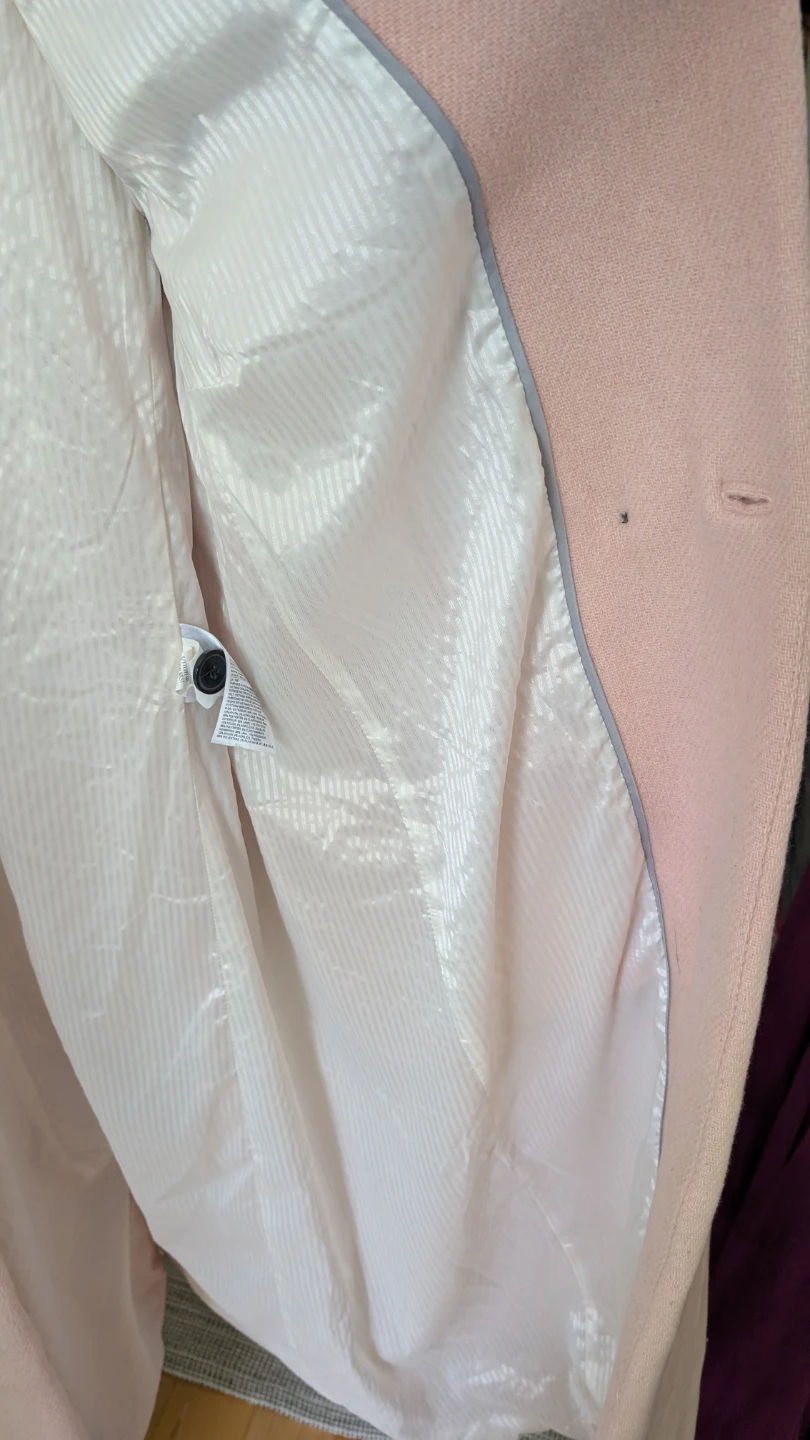 Banana Republic Pink Wool Blend Coat XL - photo 5
