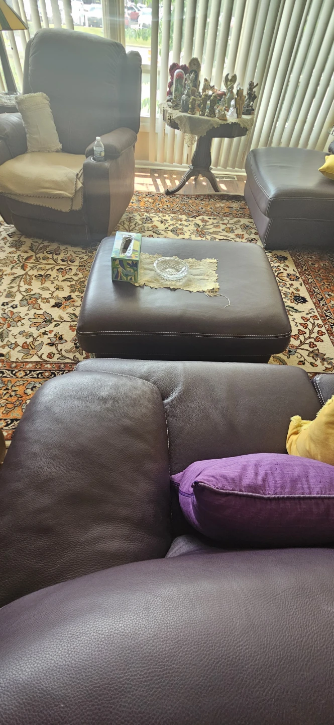 Leather sectional - photo 2
