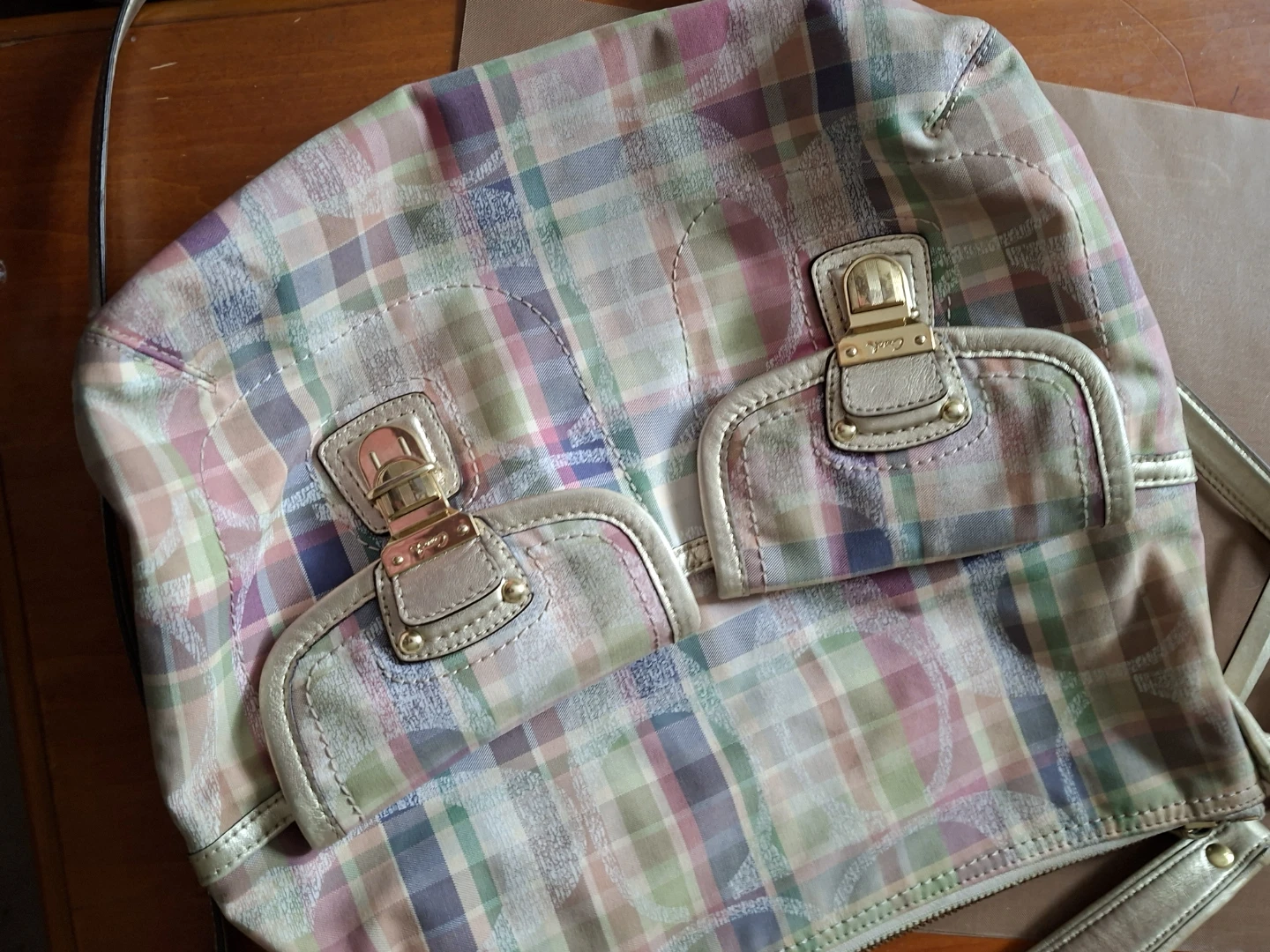 Coach Plaid Shoulder Bag - photo 4