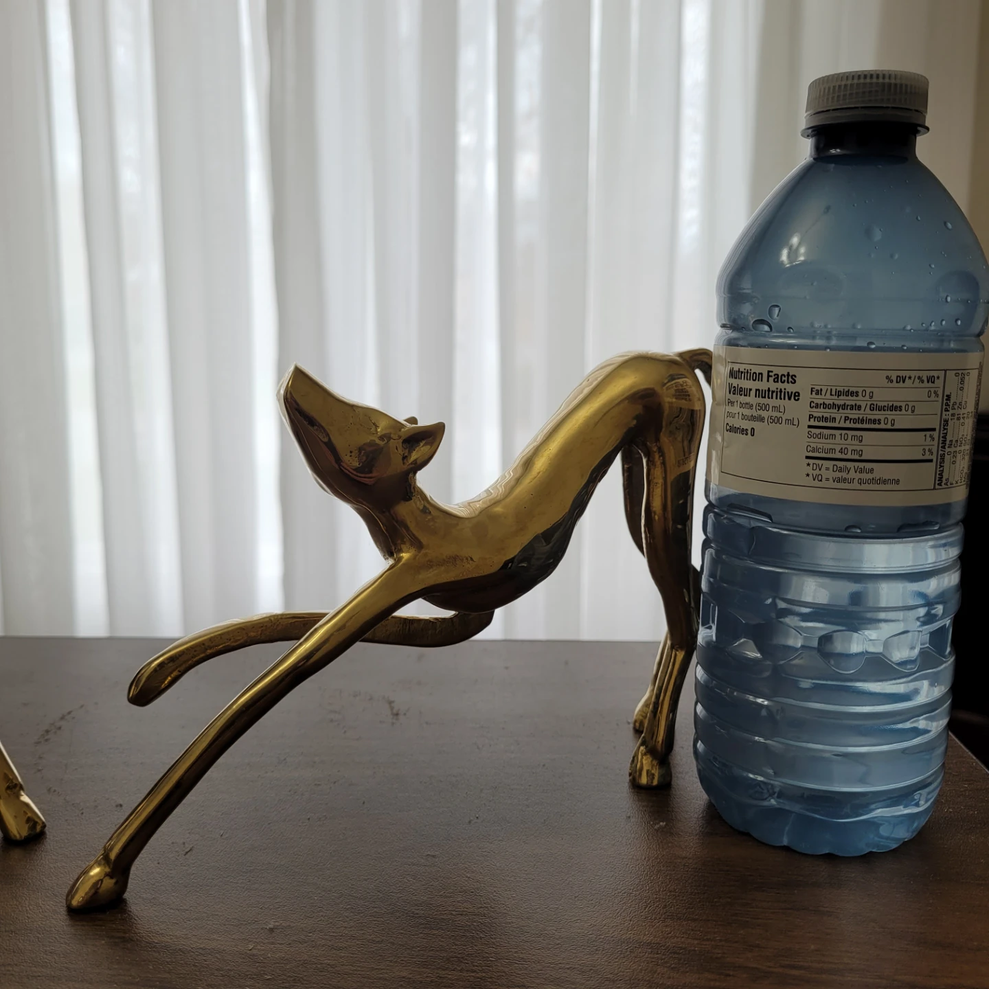 Pair of Brass Egyptian Ancient Dog Figurines - photo 3