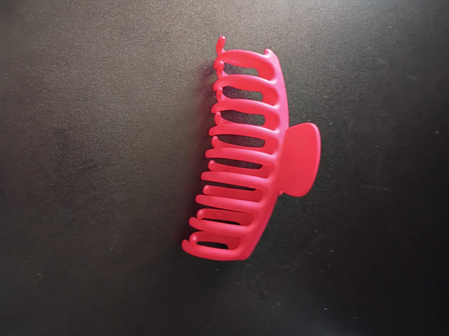 Bright Red Large Claw Clip for Hair