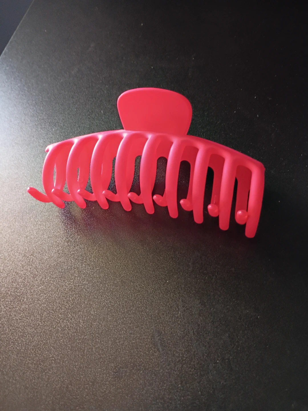 Bright Red Large Claw Clip for Hair - photo 2