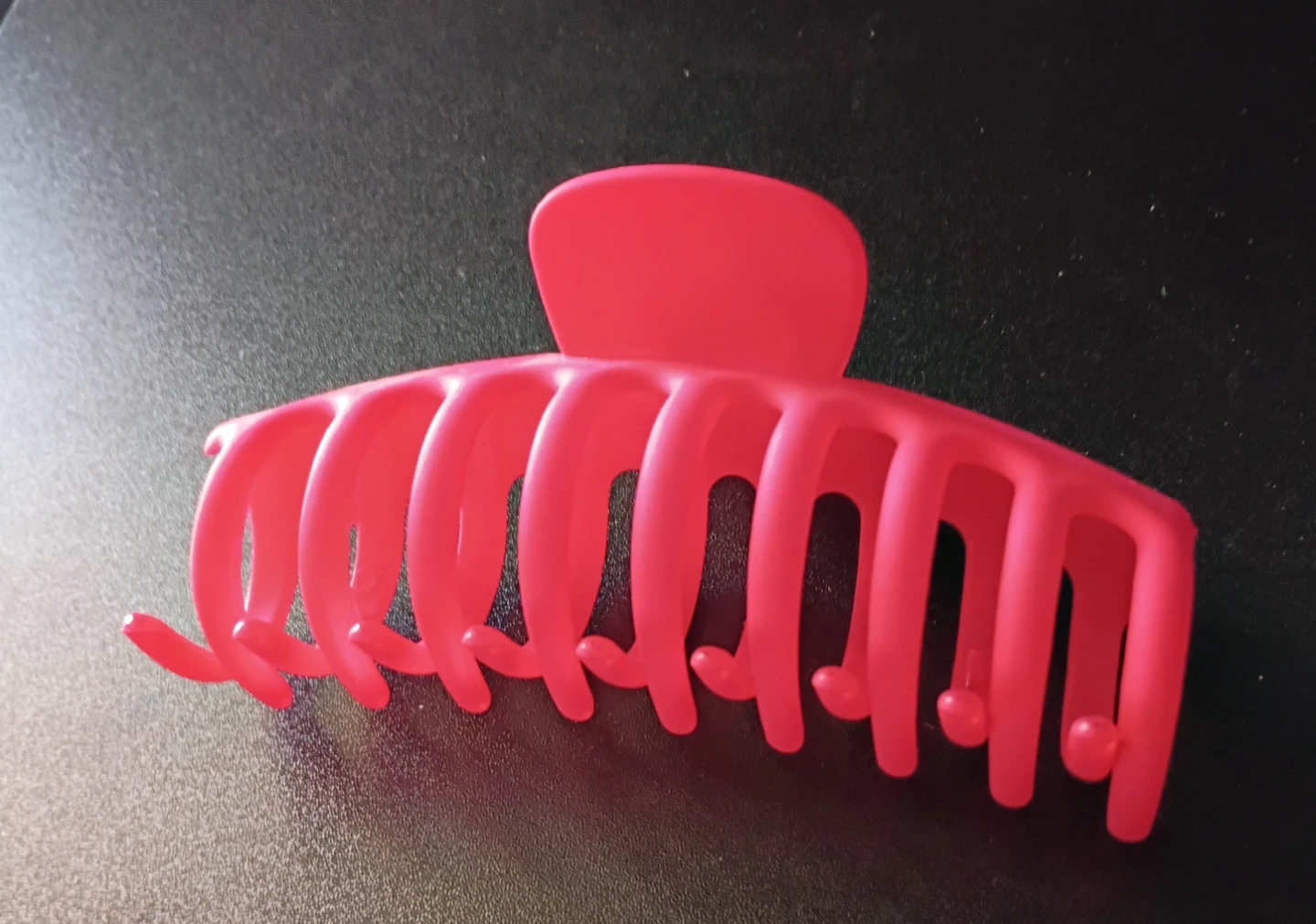 Bright Red Large Claw Clip for Hair - photo 4
