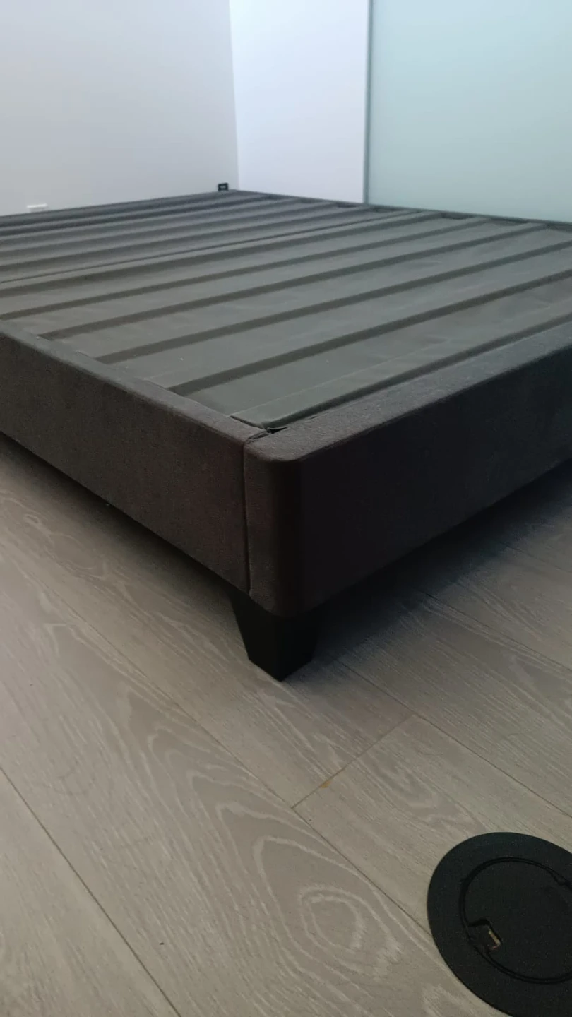 Grey Fabric Bed Frame - photo 2