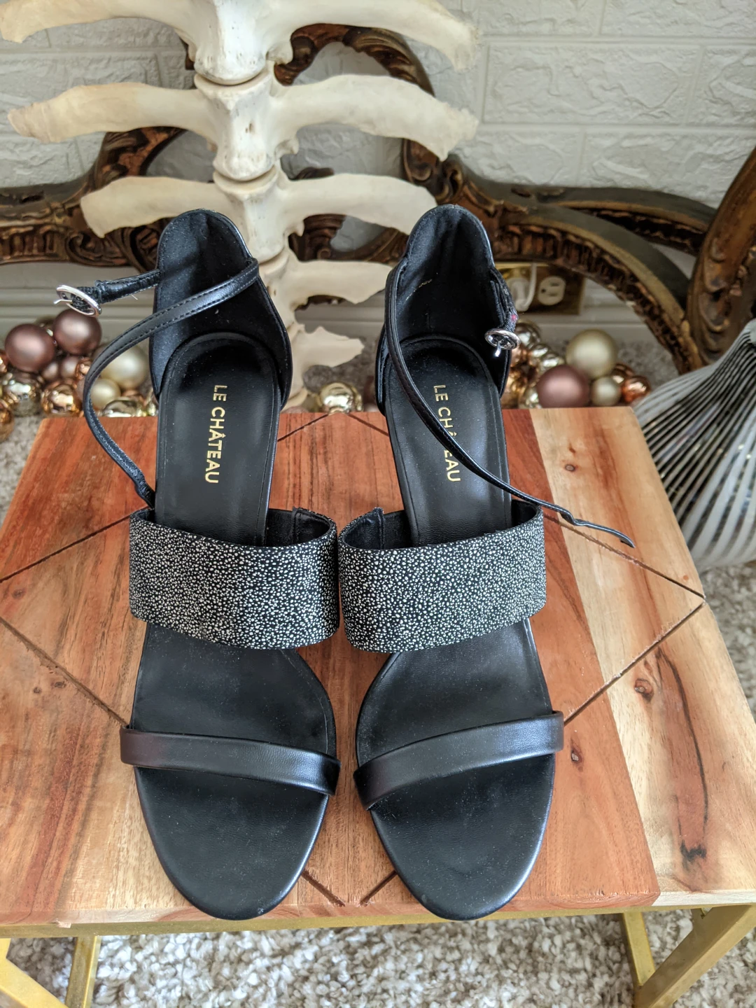 Le Château Black Heels Size 8