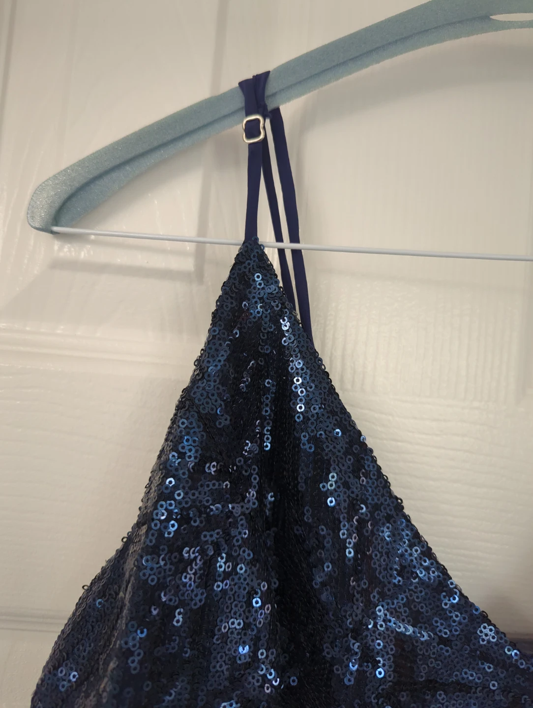 Alice & Trixie Sequined Camisole Top - Blue - Size M - photo 4