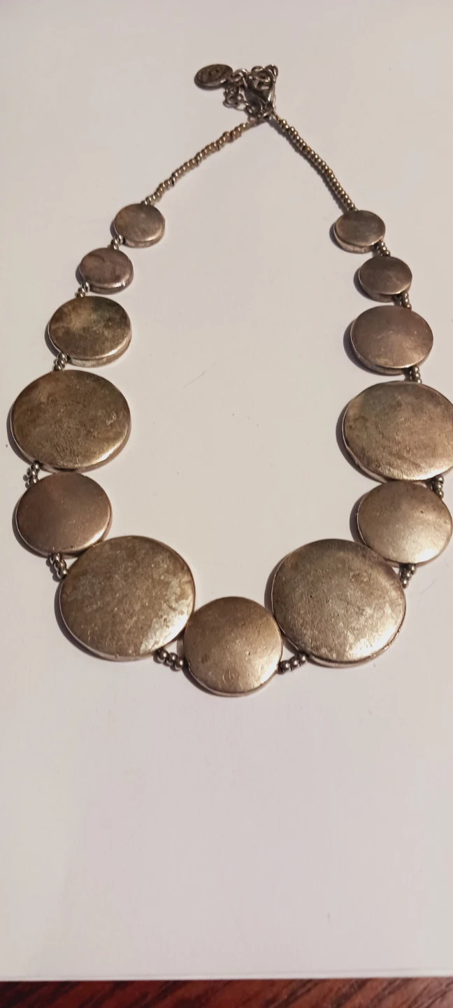 BERNARD BOUHNIK PARIS MODERNIST METAL POINTUS SIGNED NECKLACE - photo 3