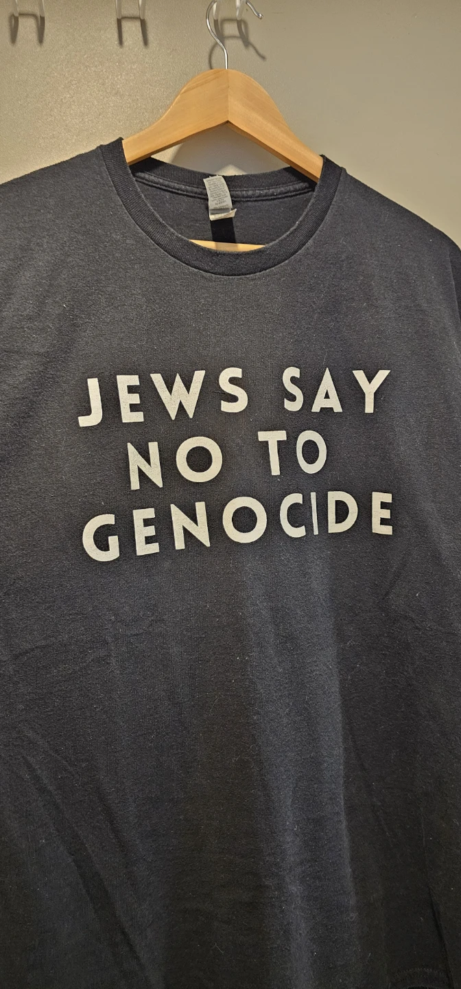 Gildan "Jews Say NO TO GENOCIDE" T-Shirt XL - photo 2