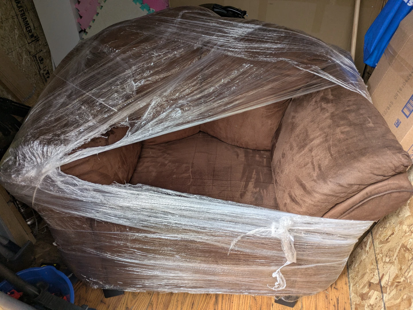 Brown Suede Armchair - photo 2